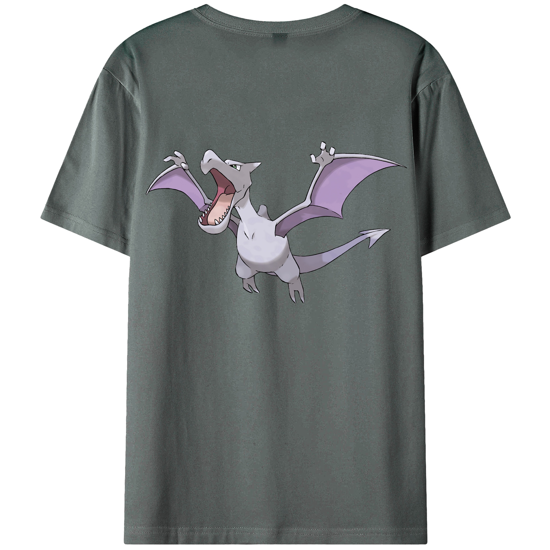 （画像用） ポケットモンスター Pokémon 綿100％ メンズ半袖Tシャツ（バックプリント） 通気性